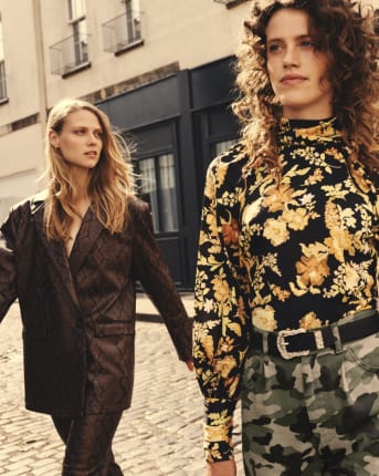Camouflage store skirt 70s